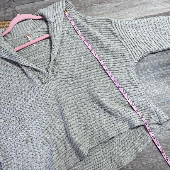 Free people ribbed knit collared marlie sweater women’s size S - Picture 7 of 8